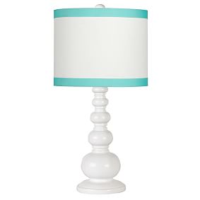 Ribbon Trim Shade With Bubble Up Base