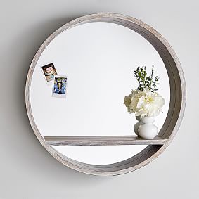 Wood Mirror Shelf