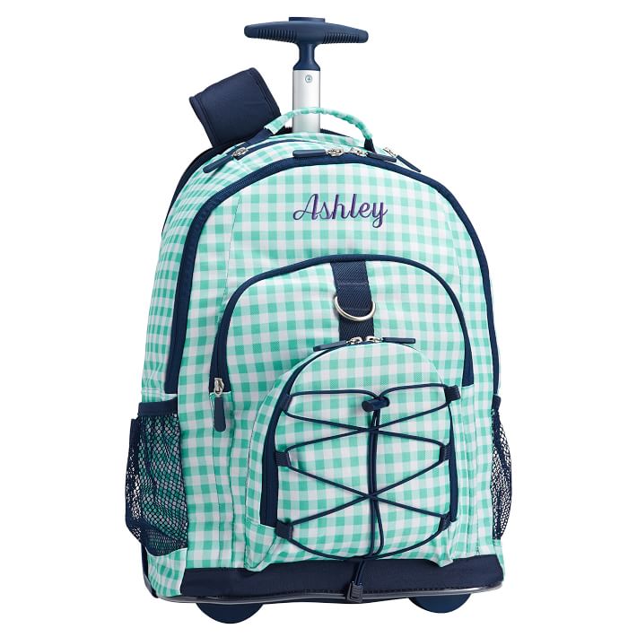 Gear-Up Pool Gingham Rolling Backpack