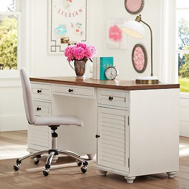 Whitney Cabinet Storage Teen Desk | Pottery Barn Teen