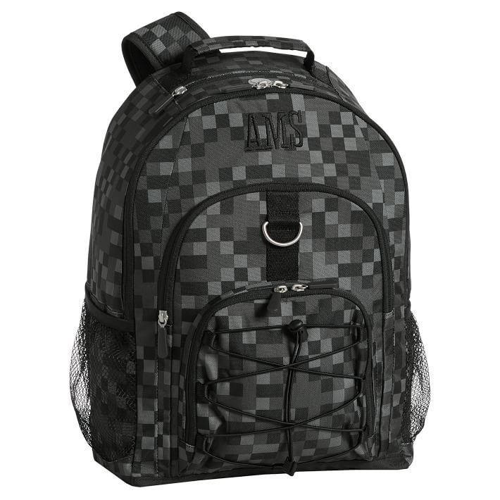 Gear-Up Black Pixel Backpack