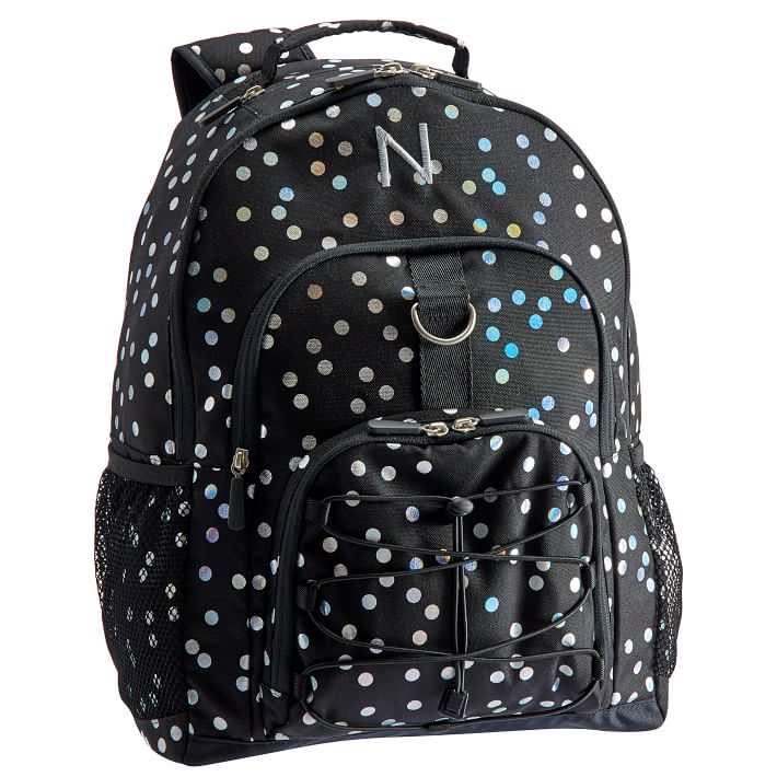 Gear-Up Iridescent Dot Black Backpack