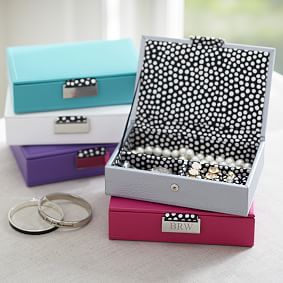Classic Leather Small Jewelry Box 