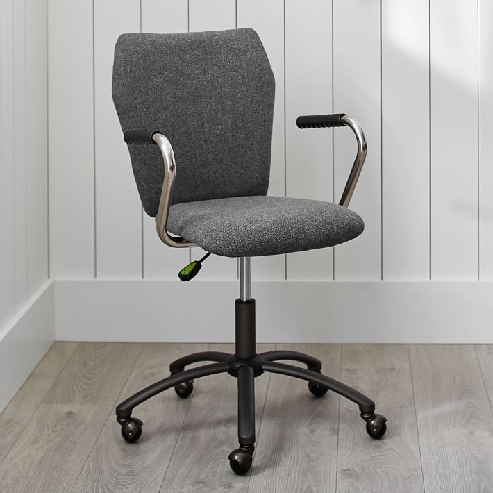 Charcoal Tweed Airgo Swivel Desk Chair