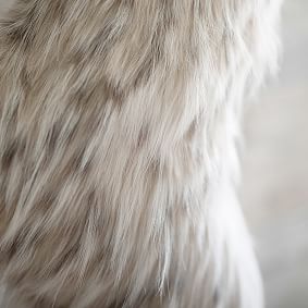 Snow-Cat Faux-Fur Stocking