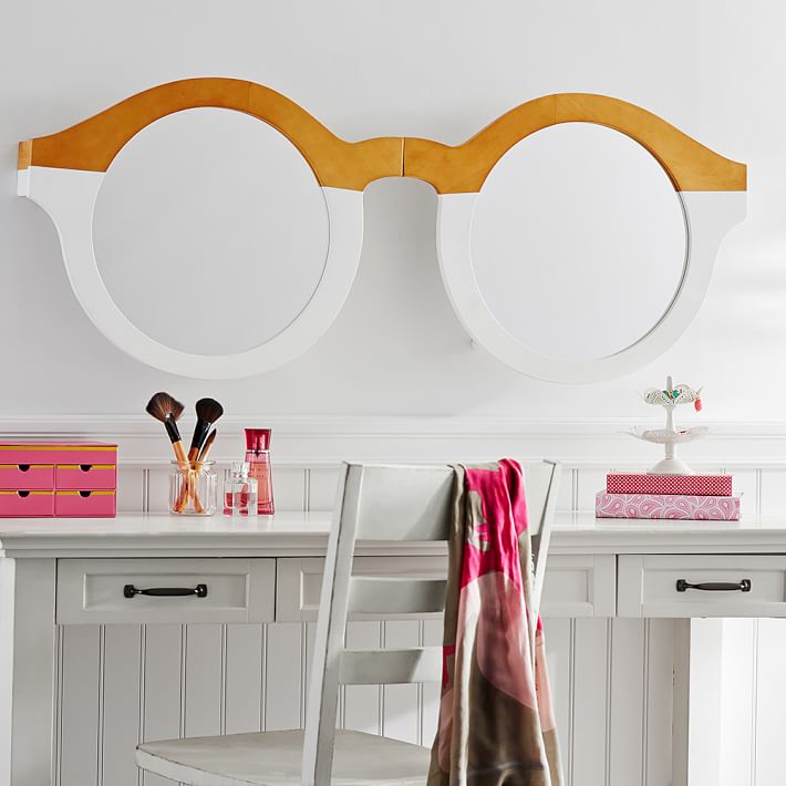 3-D Glasses, Wood And Mirror