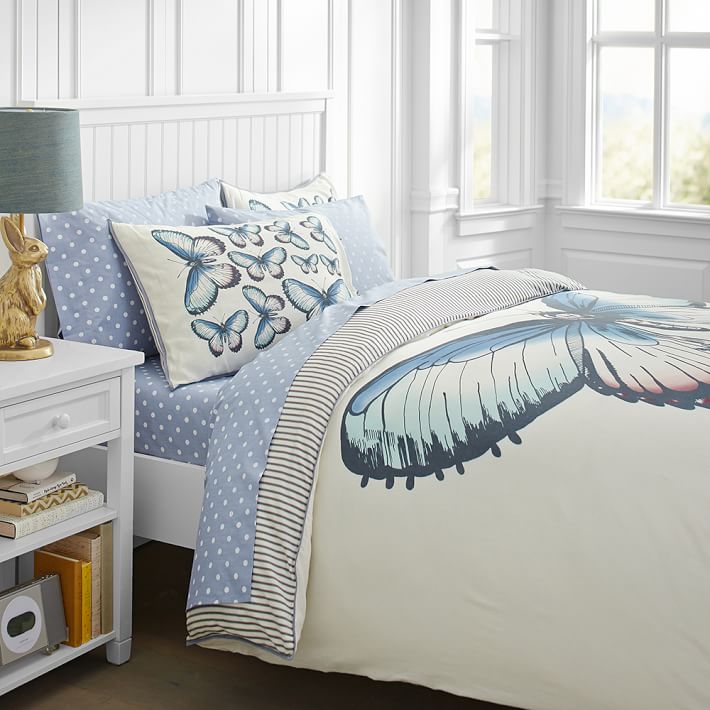 The Emily and Meritt Butterfly Duvet Cover, Twin