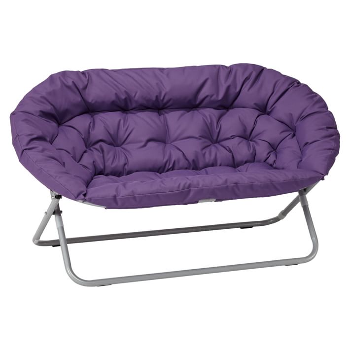Double Solid Hang-A-Round Chair, Dark Plum