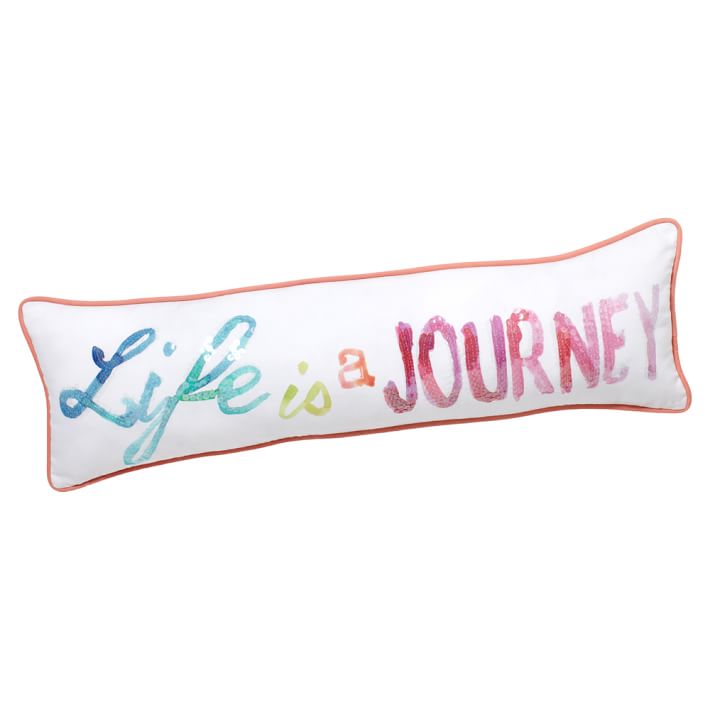 Inspire Me Pillow Cover, 8x27, Life Is A Journey