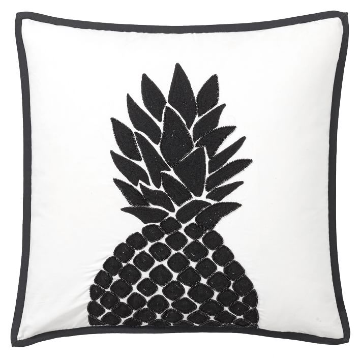The Emily & Meritt Pineapple Pillow Cover, 18x18, Multi