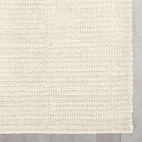 Textured Wool Rug - Natural