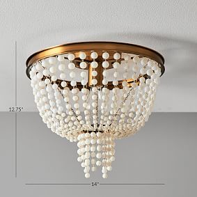 Glass Beaded Flush Mount | Pottery Barn Teen