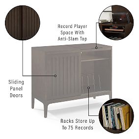 Asher Record Storage Media Console