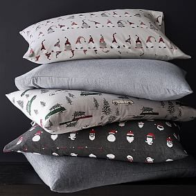 Holiday Gnome Organic Flannel Sheet Set