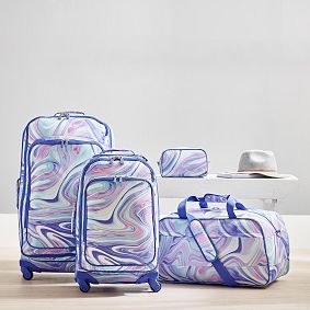 Jet-Set Pink/Purple Marble Recycled Duffle Bag