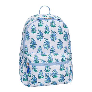 Recycled Colby Large Backpack Roller Rabbit Blue Floral