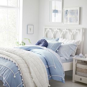 Chambray Tassel Duvet Cover