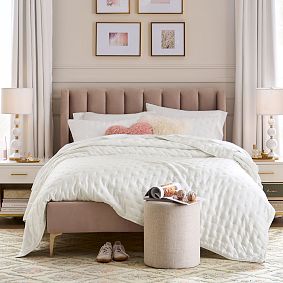 Avalon Channel Stitch Upholstered Bed