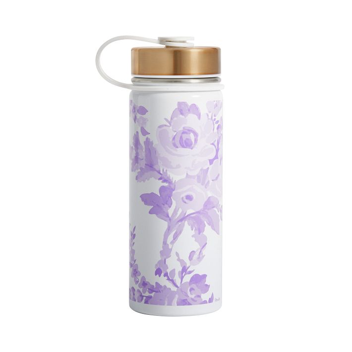 LoveShackFancy Lavender Slim Water Bottle | Pottery Barn Teen