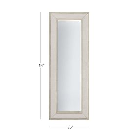 Linen Pinboard Framed Floor Mirror (54&quot;)