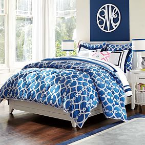 Color Pop Border Rug, Royal Navy | Teen Rug | Pottery Barn Teen