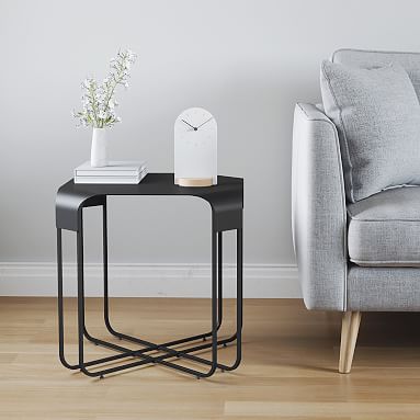 Metal Cross Leg Side Table | Pottery Barn Teen