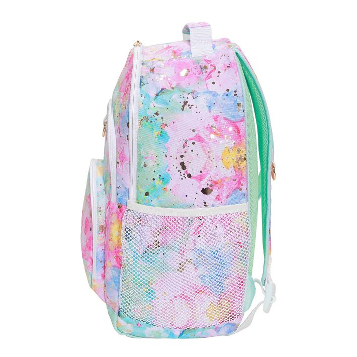 Girls metallic backpack best sale