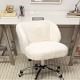 Video 1 for Ivory Furlicious Wingback Desk Chair