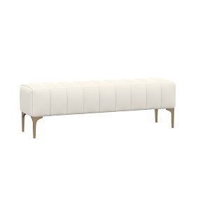 Avalon Bench, Everyday Velvet Ivory