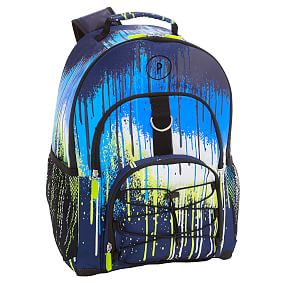 Gear-Up Drip Painting Rainbow Glow-in-the-Dark  Backpack
