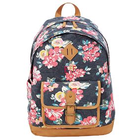 Northfield Navy Double Bloom Recycled Backpacks