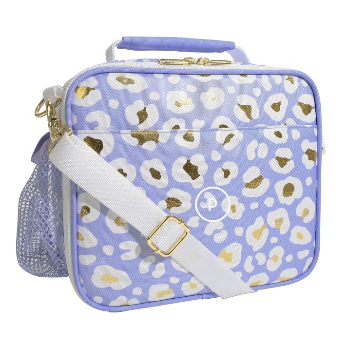 Gear-Up Lavender Metallic Leopard Cold Pack Lunch Box