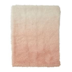 Monique Lhuillier Faux-Fur Ombre Throw