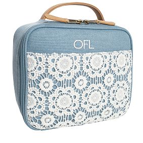 Northfield Solid Blue Crochet Cold Pack Lunch Box