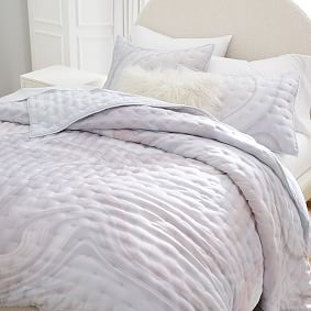 Amelia Tencel Marble Quilt