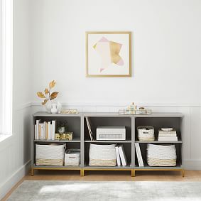 Blaire 2-Shelf Low Bookcase, Set of 3 (75&quot;)