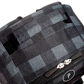 Gear-Up Charcoal Buffalo Plaid Recycled Backpack