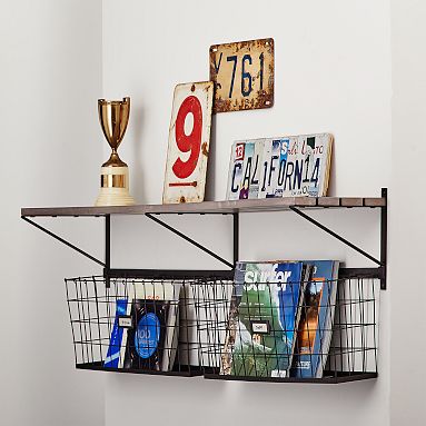 Train Rack Floating Shelf Pottery Barn Teen