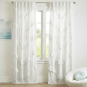 Becca Ruffle Curtain | Pottery Barn Teen