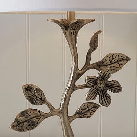 Sculpted Botanical Table Lamp