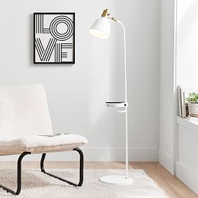 Taylor Wireless Charging Floor Lamp with USB