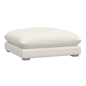 Skye Ottoman, Tweed Ivory