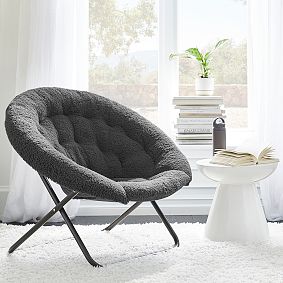 Sherpa Charcoal Hang-A-Round Chair