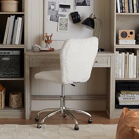 Sherpa Ivory Airgo Swivel Desk Chair