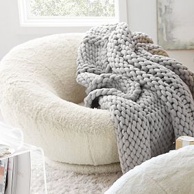 Pottery barn chunky blanket sale