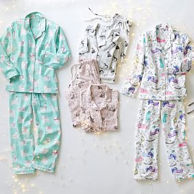 Unicorn Organic Flannel Pajama Set