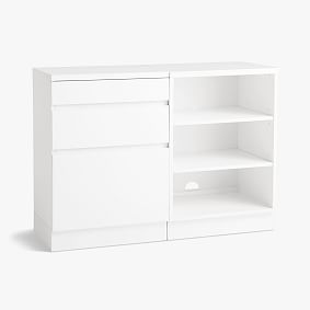 Bowen Double 3-Drawer Storage with Shelves (42&quot;)