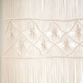 Macram&#233; Decorative Panel - Ivory