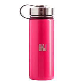 Neon Pink Solid Slim Water Bottle