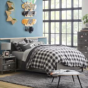 Locker Storage Bed With Mattress Set | Teen Storage Beds | Pottery Barn ...